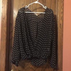 Black & White Sheer Blouse
